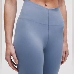 NWT Lululemon Glow Up High-Rise Tight in Denim Blue Size 6